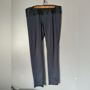 Marika Black and blue reversible Leggings